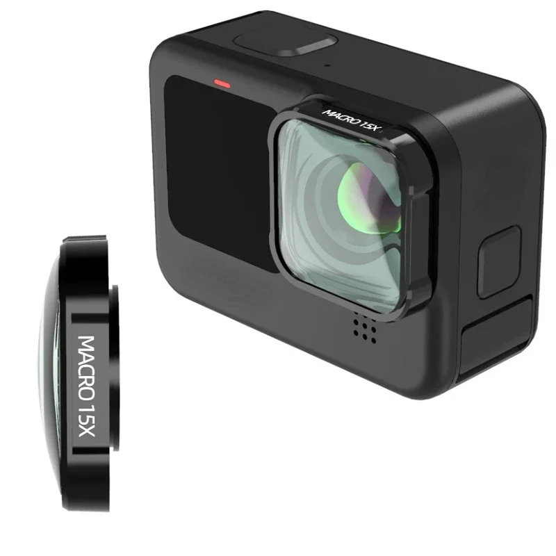 Gopro Action Camera Hero 11 Black - ฟิลเตอร์เลนส์15X มาโคร HD สำหรับ GoPro HERO