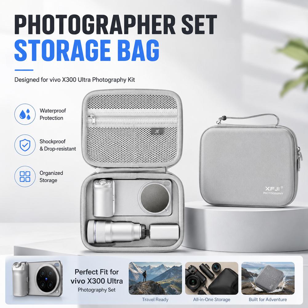 Photography Kit Vivo X300 Ultra - กล่องเก็บของสำหรับวีโว่ X300 อัลตร้าชุดถ่ายภาพแบบพกพา เลนส์เทเลโฟโต้ G2 อัลตร้าอุปกรณ์เสริมกระเป๋าเก็บของแบบแข็ง