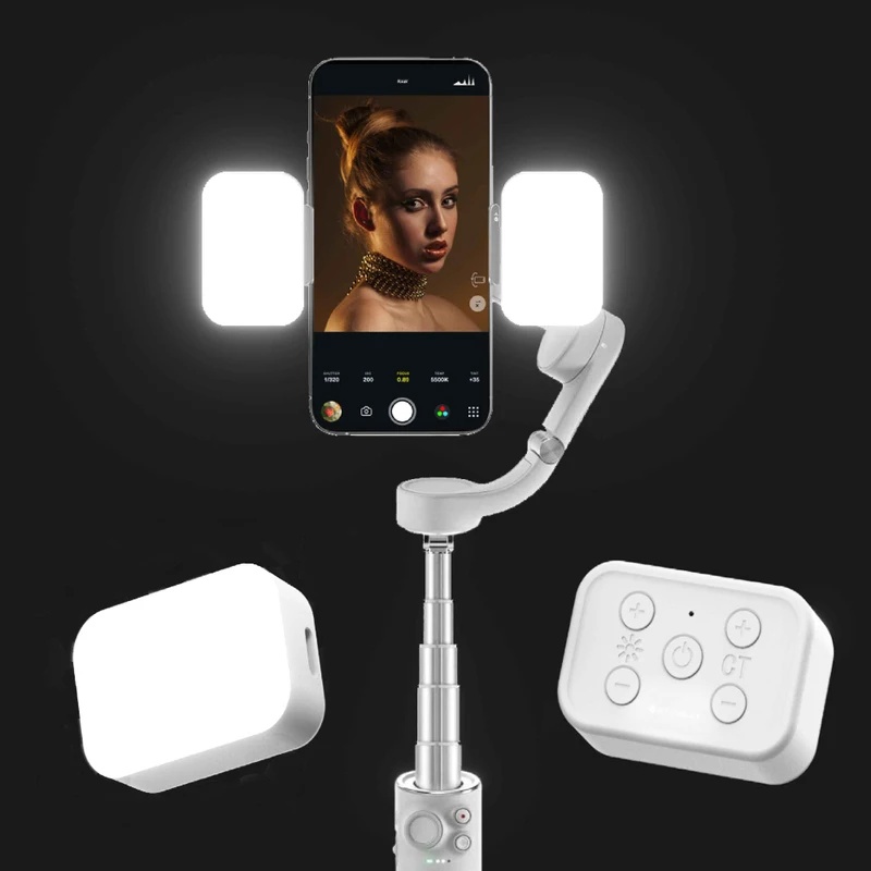 Handheld Stabilizer Gimbal - ไฟ LED แม่เหล็กสำหรับ DJI Osmo Mobile
