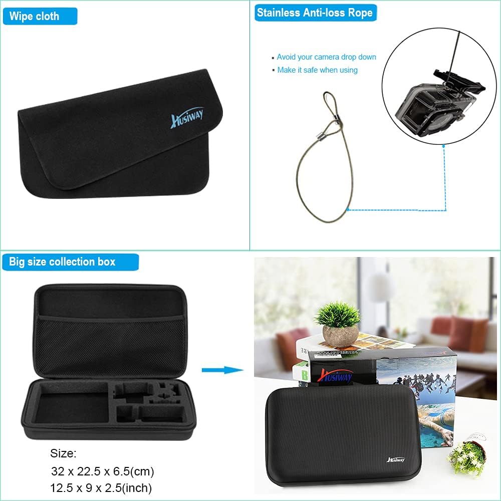 ชุดอุปกรณ์เสริม BoBidee สำหรับ - Gopro Action Camera Hero 11 Black บทวิจารณ์และราคา