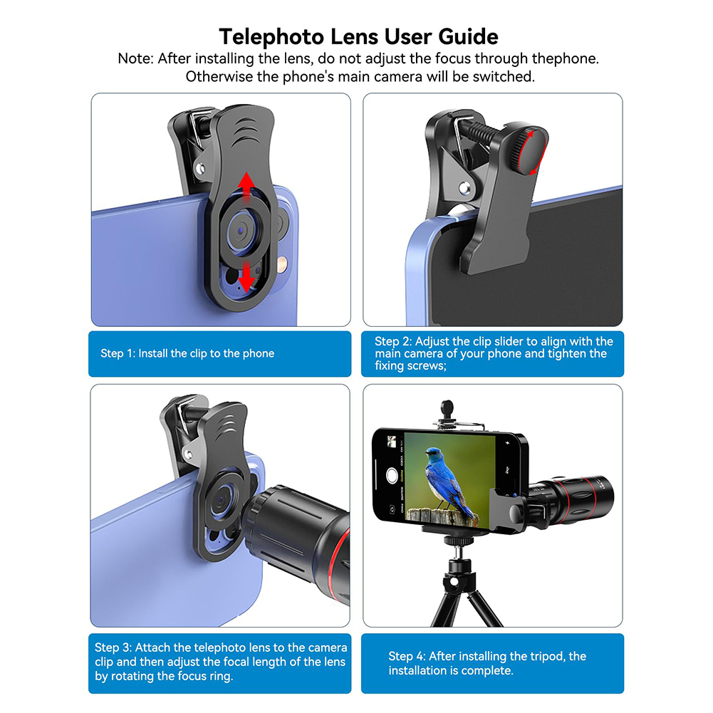 18/36/64X ชุดเลนส์กล้องโทรศัพท - Photography Zooming บทวิจารณ์และราคา
