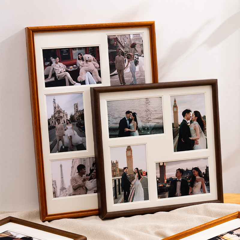 กรอบรูปไม้เนื้อแข็งแบบหลายช่อง - Photography Narrative บทวิจารณ์และราคา