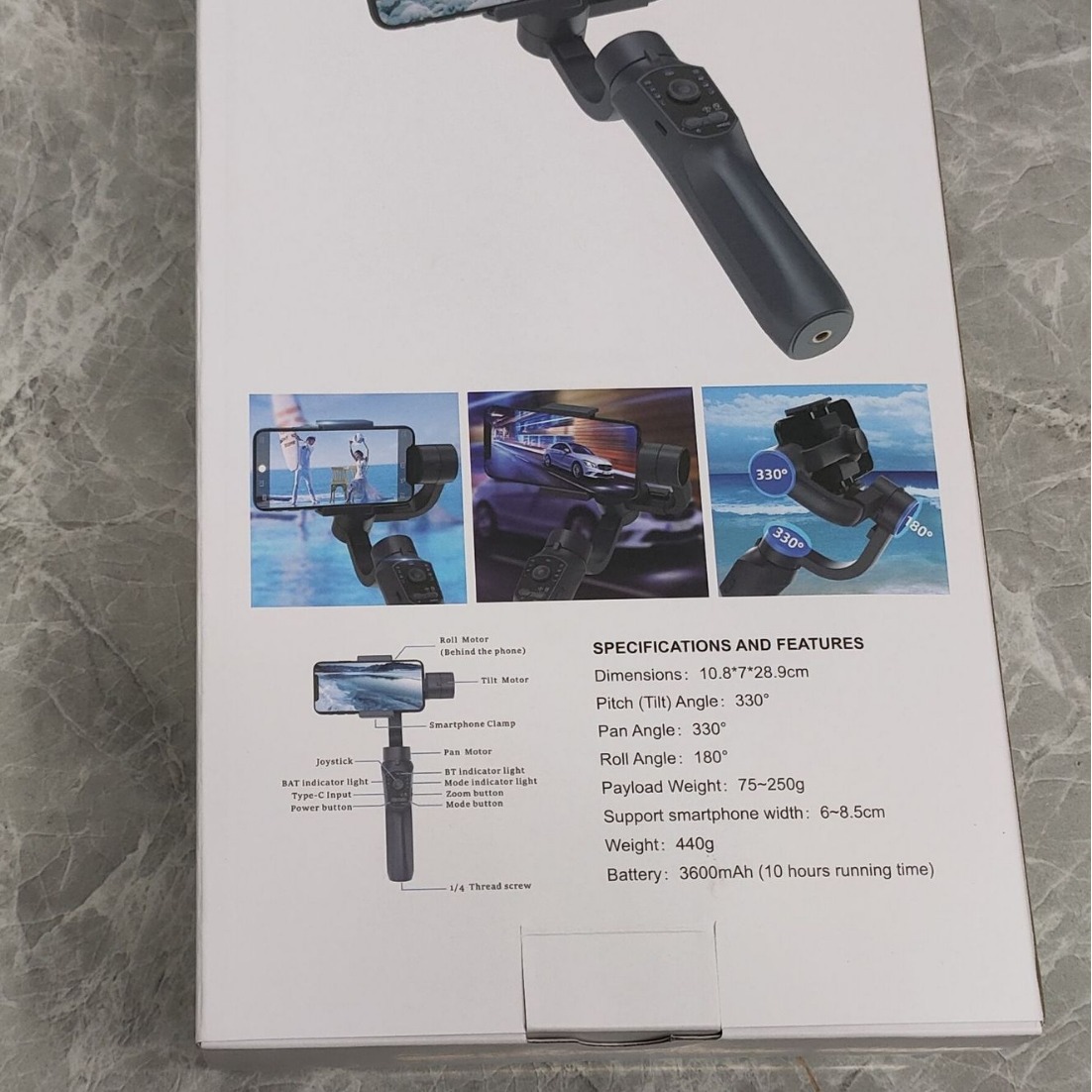 F10 PRO ไม้กันสั่นมือถือแบบสาม - Handheld Stabilizer Gimbal บทวิจารณ์และราคา