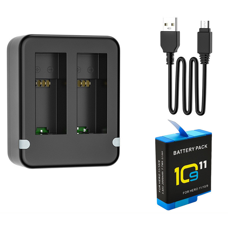 พอร์ตคู่ที่ชาร์จแบตเตอรี่คู่ G - Gopro Action Camera Hero 11 Black บทวิจารณ์และราคา