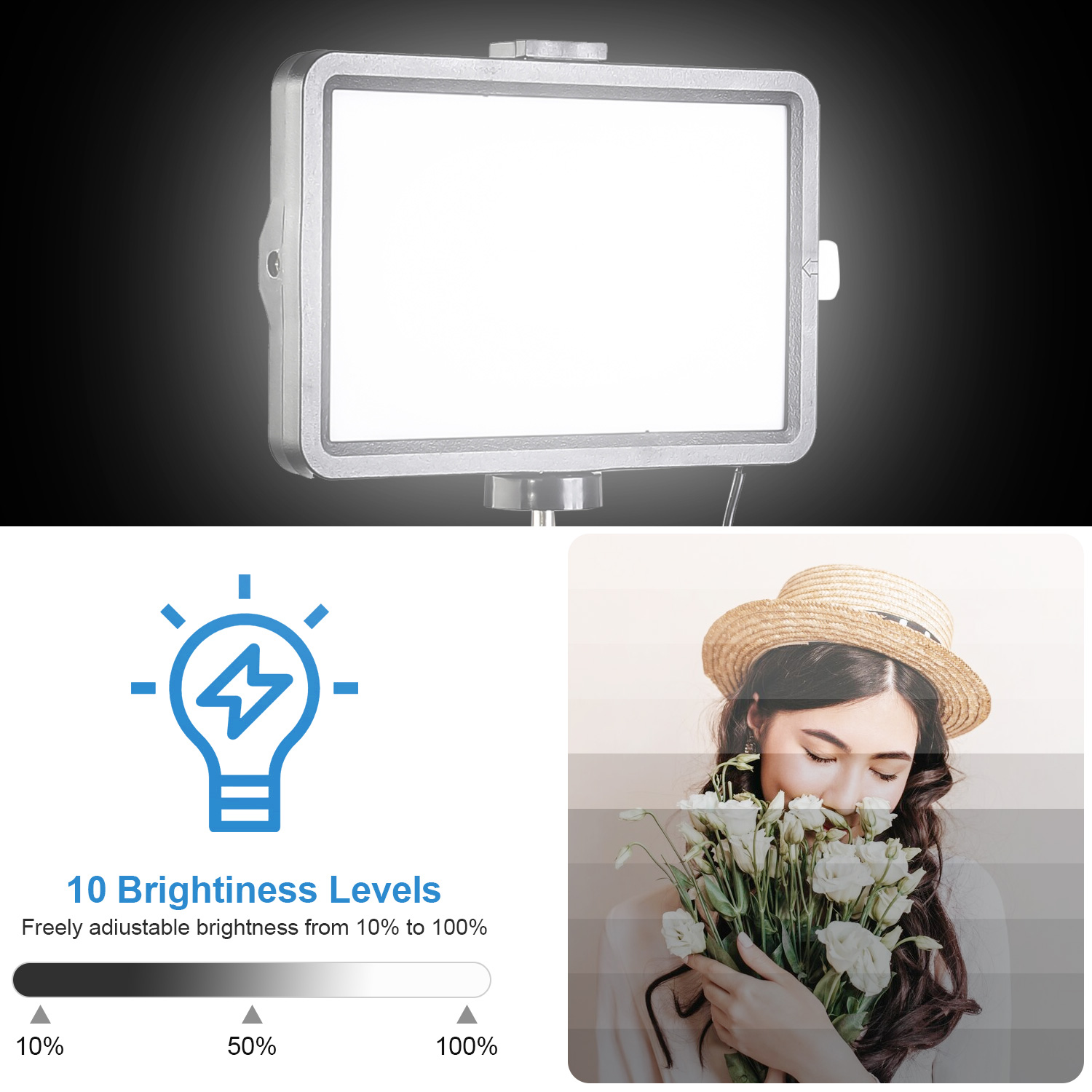 ไฟ LED ทรงสี่เหลี่ยมขนาด 8 นิ้ - Photography Zooming บทวิจารณ์และราคา