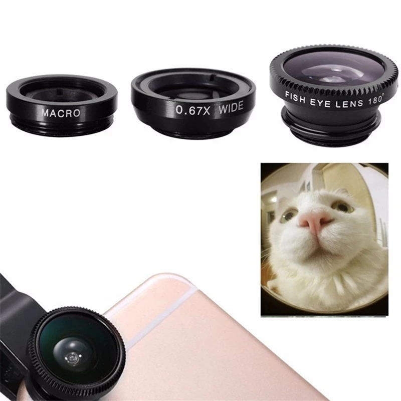 เลนส์กล้อง 3in1 ฟิชอาย มุมกว้า - Photography Zooming บทวิจารณ์และราคา