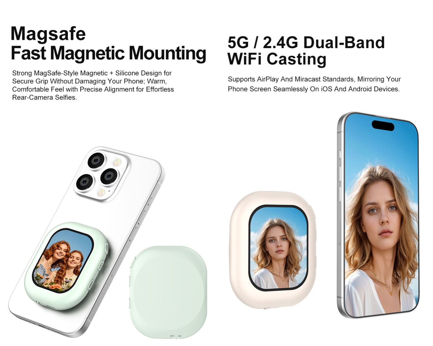 จอภาพเซลฟี่แม่เหล็กไร้สายขนาดเ - Photography Camera บทวิจารณ์และราคา